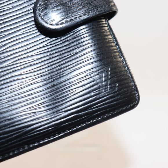 Louis Vuitton Black Epi Leather Wallet | Bifold Snap Coin Purse | Made in Spain - Picture 6 of 10